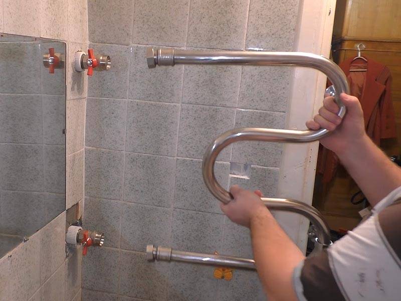 Как подключить полотенцесушитель к двухтрубной системе отопления?